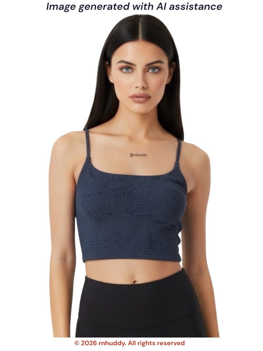 Glyder L grey with black cropped bra top
